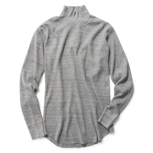 オープンエンドワッフル ハイネック 長袖Tシャツ | Healthknit公式通販