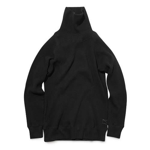 スーパーヘビーワッフル タートルネック グレー XS 新品未使用 スーパーヘビーワッフル タートルネック 長袖Tシャツ