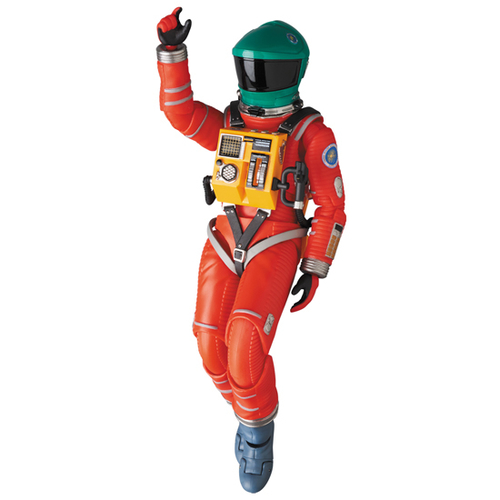 メディコムトイ MAFEX SPACE SUIT グリーンヘルメット オレンジ 2001年宇宙の旅』の宇宙服が、アクションフィギュア「MAFEX」に