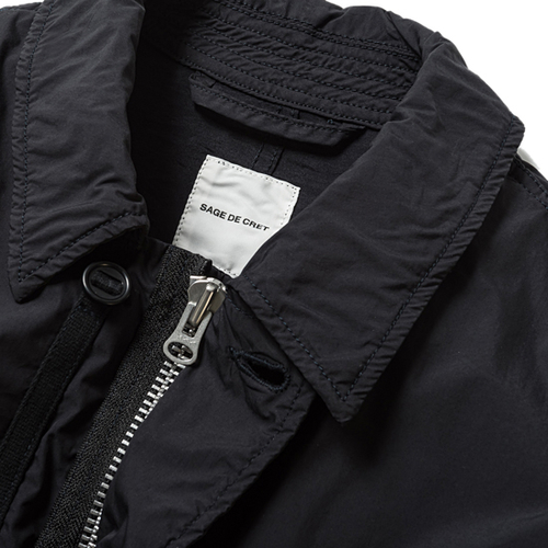 21ss】ストレッチブロード ミリタリージャケット | SAGE DE CRET