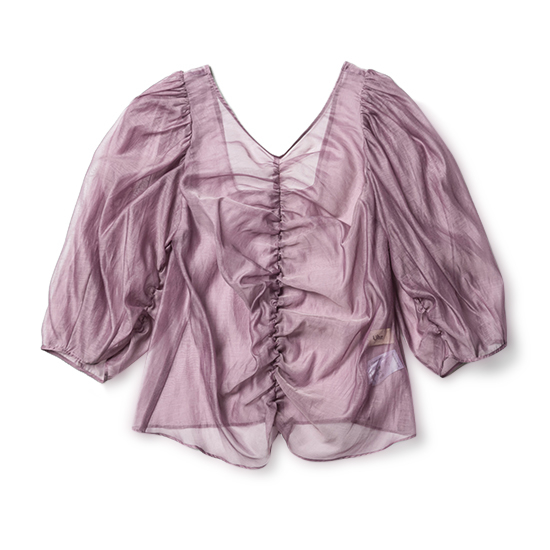 Sheer Gathered Blouse | Uhr公式通販 rumors