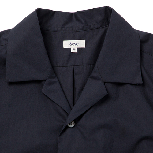 Washed Cotton Poplin Camp Collar Shirt | Scye公式通販 rumors