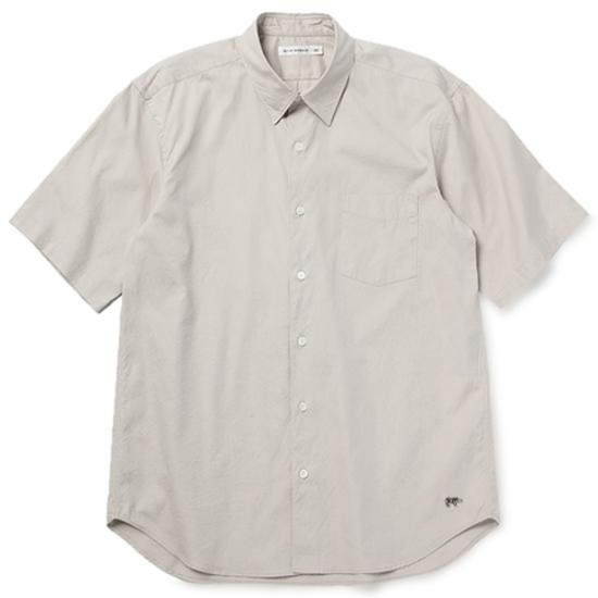 【SCYE 10%OFFクーポン対象】【別注】FINX Cotton Oxford Regular Collar S／S Shirt WITH  FACE MASK (Grege)