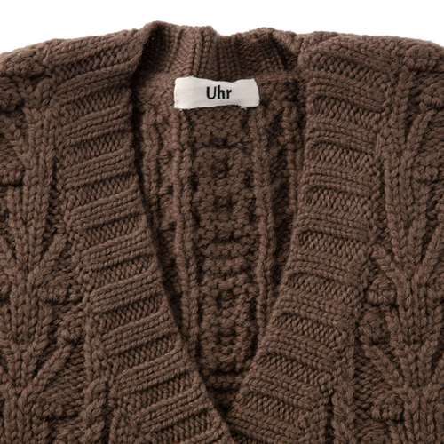 Cable V-neck Cardigan | Uhr公式通販 rumors