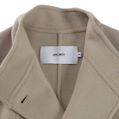 DOUBLE FACE STAND COLLAR DOUBLE BREASTED COAT | JANE SMITH