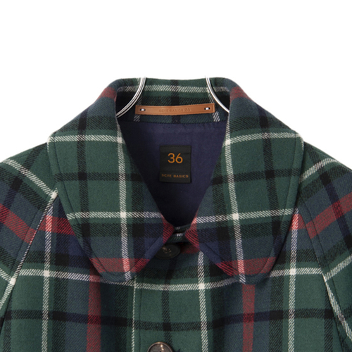 Double-Faced Plaid Wool A Line Coat | Scye公式通販 rumors