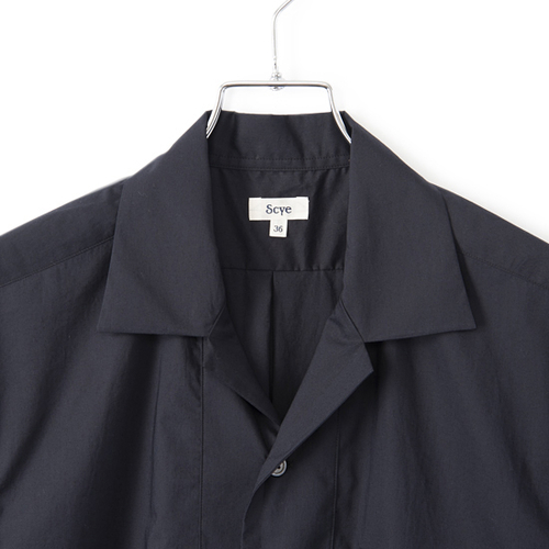 Washed Cotton Poplin Camp Collar Shirt | Scye公式通販 rumors