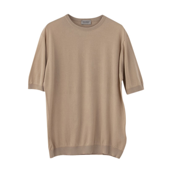 新品 JOHN SMEDLEY 半袖ニット シーアイランドコットン 半袖クルーネックニット （S4633・30G シーアイランドコットン