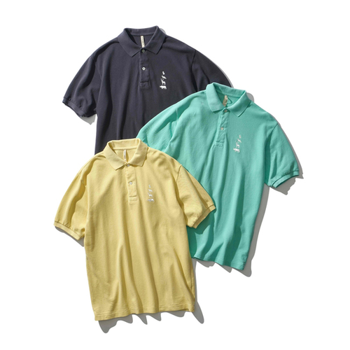 Mountain Research×SCYE BASICS】 Cotton Pique Polo Shir（C.GRAY