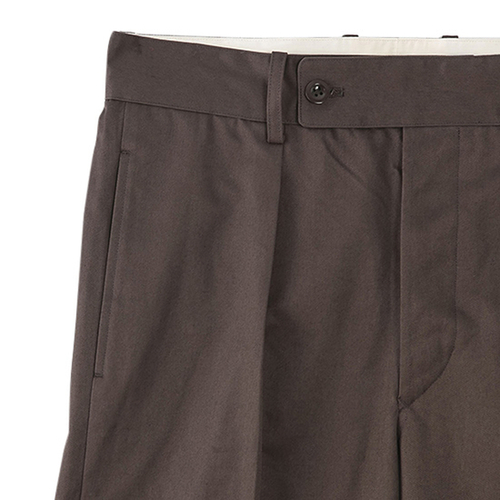 カホン　シナモンブラウン　3 San Joaquin Cotton Pleated Chinos（BROWN） | Scye公式通販 rumors