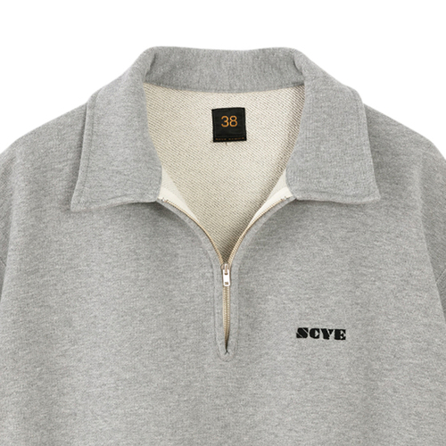 Tubelar Loop Back Terry Logo Half Zip Pullover | Scye公式