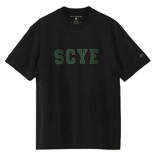30/2 Cotton Jersey College Logo T-Shirt(BLACK) | Scye公式 30/2 Cotton Jersey College Logo T-Shirt(BLACK) | Scye公式