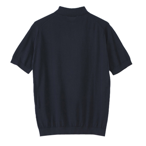 REID（NAVY・30G・半袖ポロニット・MODERN FIT） | JOHN SMEDLEY